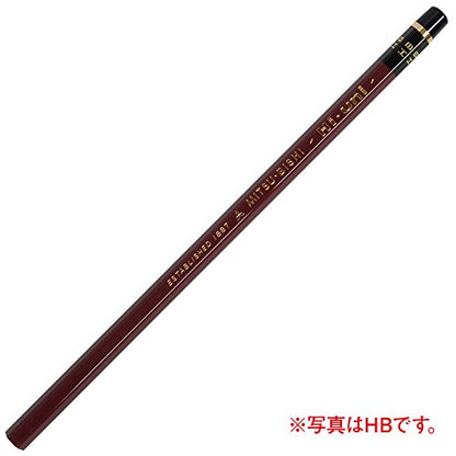 Uni Wooden Pencil, 3H, Box of 12 (HU3H) - style: 3H