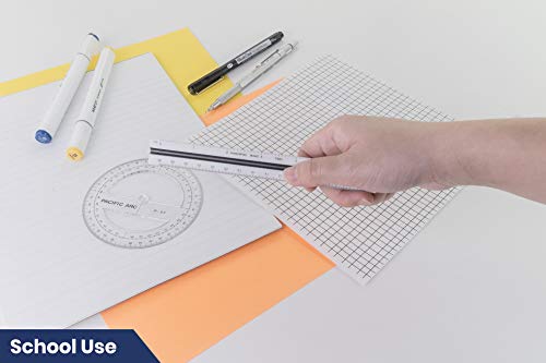 Pacific Arc Engineering Scale Ruler, 6" Scale Ruler for Architectural Designs, Engineering, or Drafting