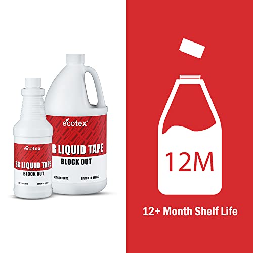 Ecotex® SR Liquid Tape Block Out - Screen Printing Screen Filler, 1 Pt - color: Red, size: Pint - 16 oz.