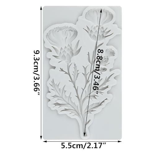 Flower Polymer Clay Molds Flower and Leaf Silicone Mold - color: Style D