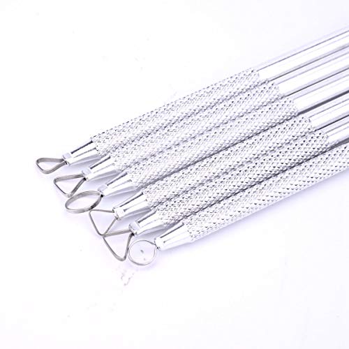 Zuoyou 6 Pcs Clay Pottery Sculpting ToolsSet Caving Craft Modelling Tools | Pottery Polymer Clay Ribbon Loop Tools ,Scraper Ceramic Modelling Tools, Sculpture Tools for Clay, Sculpture Carving Tools