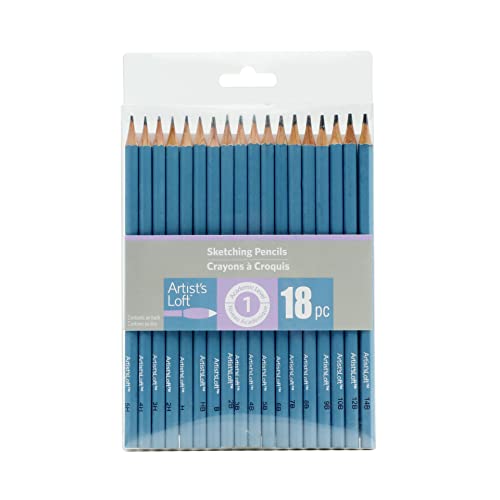 Artist's Loft Graphite Sketching Pencil Set 18ct