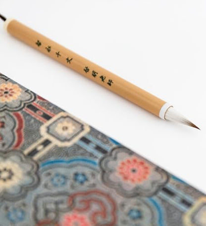Professional Chinese calligraphy brush, Weasel tail hair Wolf Hair Lang Hao Sumi-e Brush for Zhi Yong's Thousand Character Classic, liquid Ink Brush for Running script Kanji Art, Zhi Yong Qian Wen 1pc - color: 0503. Zhi Yong Qian Wen 1pc