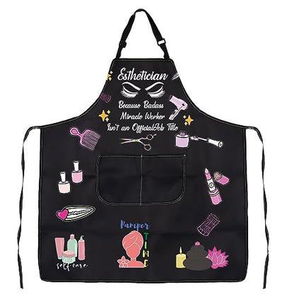 JXGZSO Esthetician Apron - Estheticians & Cosmetologist Apron Gifts for Makeup Artists & Beauticians - color: Esthetician Apron