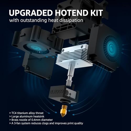 ELEGOO Neptune 3 Pro 3D Printer, Quick Assembly with Auto Leveling, Direct Drive Extruder, PEI Flexible Platform and Removable Touchscreen, 8.85x8.85x11 inch Printing Size - size: Neptune 3 Pro