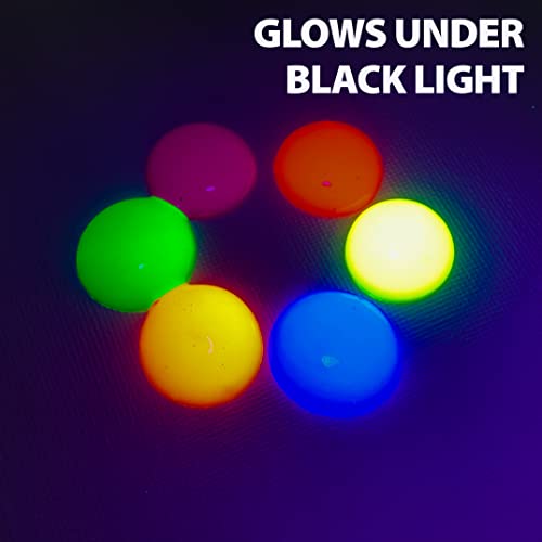 milo Fluorescent Acrylic Paint Set, 6 Neon UV Colors, 32 oz Bottles | Glows in Black Light, AP Certified Non-Toxic, Made in USA, Arts & Crafts Paints for Artists, Student, Hobby Painters, Mixable - style: Fluorescent Set 6 x 32 oz