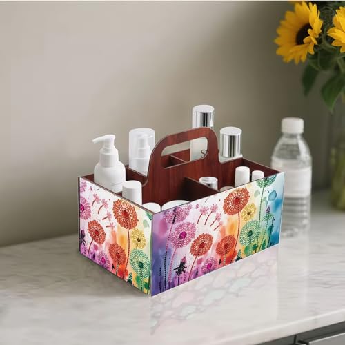 LSQFS Flower DIY Diamond Painting Storage Box with Handle,1 Pack - color: Dandelion