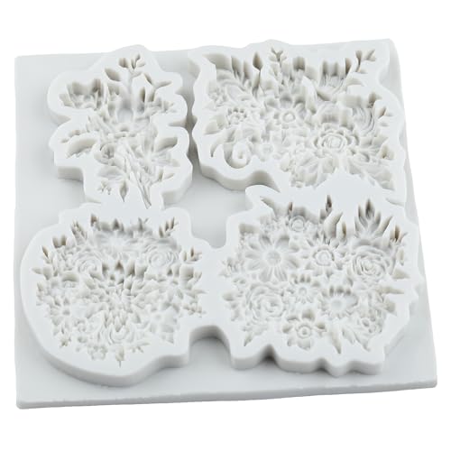 Flower Polymer Clay Mold Daisy Flower Leaves Silicone Molds - color: Style H