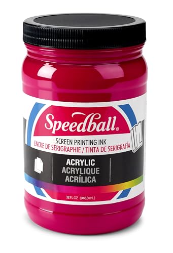 Speedball 046411 Acrylic Screen Printing Ink, 32 fl. oz, Process Magenta - color: Process Magenta