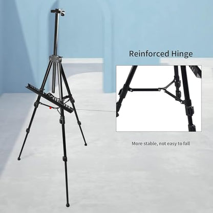 RRFTOK 21-66 Inch Adjustable Art Easel Stand for Painting and Sign, Black - style: 66B 1-Pack