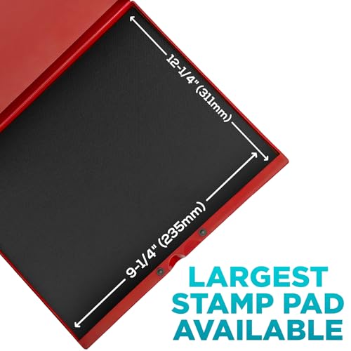 MaxMark Industrial Stamp Pad - Extra Large 9.25" x 12.25" Stamp Pad - Brown Ink - color: Brown, size: 9.25" x 12.25"