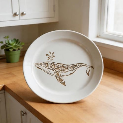 TIAMECH A4 Reusable Mandala Whale Stencil for Painting - style: Mandala Whale