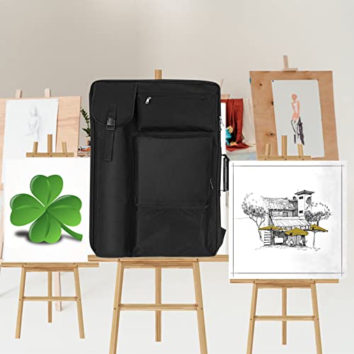 TreochtFUN Art Bags for Supplies Portfolio Case 19 X 25.5 in - color: Dark Black