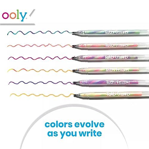 Ooly Scented Tutti Fruitti Color Changing Gel Pens, Set of 6 | Ages 3+, 1.00mm Nib, Color Changes as You Write, Scented, Fun Stationery and Arts and Crafts Supplies for Kids and Adults - style: Color Changing Pens