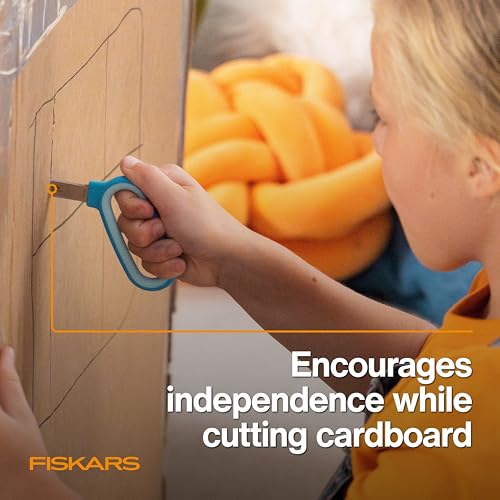 Fiskars 5" Kids Cardboard Creator, Safer Cardboard Cutting Tool - style: Cardboard Creator