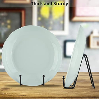 IBosins 5-Pack 4-Inch Plate Holder Display Stands Black Metal Frame Stand - color: Black, size: 4 Inch