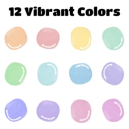 JUPITEARTH Tempera Paint Sticks for Kids, Quick Drying, 12 Pastel Colors - color: 12 Pastel Colors
