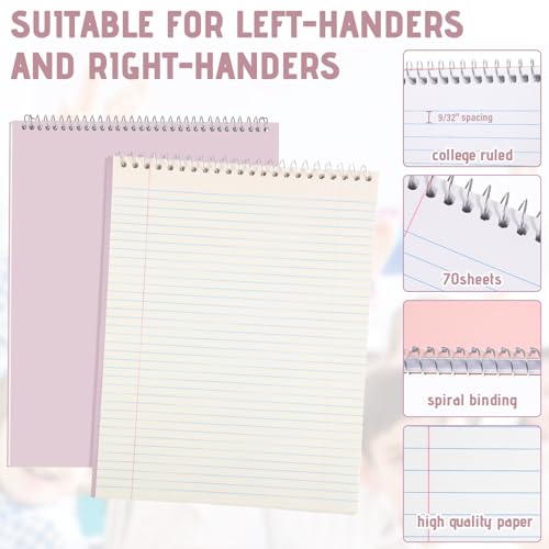 Maitys 6 Pcs Steno Spiral Notebooks, Pastel Color, Whimsical Style - color: Pastel Color, style: Whimsical Style