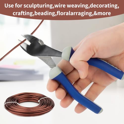 9 Gauge Aluminum Craft Wire, 52.5FT Bendable Armature Wire for Sculpting, Jewelry Making, DIY Crafting, Doll Making, Modelling, Bonsai Training(Copper Brown) - color: Copper Brown