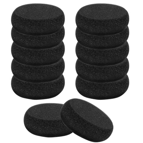 12 PCS Pottery Sponges, Round Painting Sponge 3inch Black Artist Sponges Craft Clay Watercolor Sponge for Face Painting Pottery Ceramics Art Crafts, Suitable for People Aged 18 and Above