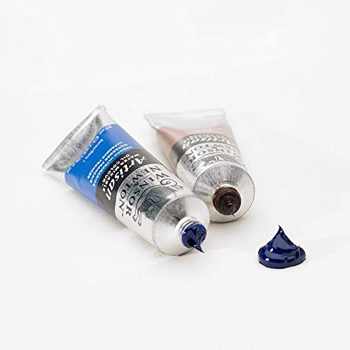 Winsor & Newton Artisan Water Mixable Oil Paint, Beginner's Set 6 x 37ml | Clean with water; no solvents needed. Color depth, lightfastness, opacity/transparency are the same as traditional oils. - style: Beginners Set 6 x 1.25-oz
