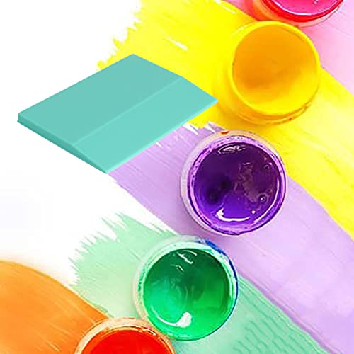 She Love Pack of 5 Screen Printing Squeegees, Self-Adhesive Screen Stencil Printing Squeegee, Rubber Squeegee Screen Printing Tools for Applying Chalk Paste or Ink | Reusable soft scrapers, compact 2.4×1.6 inch size, easily applies fabric ink and pigment