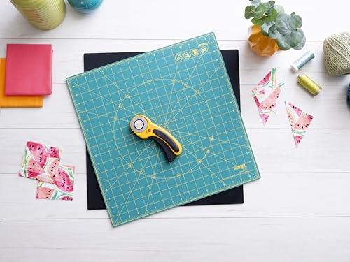 OLFA 17x17" 360-Degree Rotating Cutting Mat (RM-17S-01) - Self-Healing