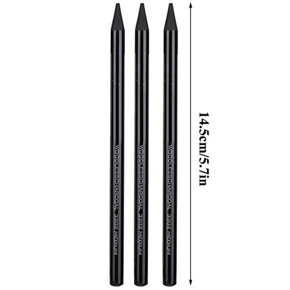 Professional Pure Carbon Sketch Pencil Set Hard Medium Soft Woodless Charcoal Drawing Pens Painting Supplies for Artists Students Teens Beginners