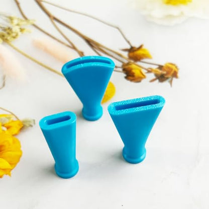 Blue Stainless Steel Straw Blow Nozzles Set for Acrylic Paint Pouring Tools, Accessories Tool for Fluid Art Bloom and Dutch Pouring,4 Set Nozzles - color: Blue