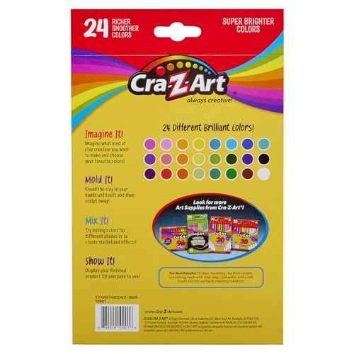 Cra-Z-Art Bulk Modeling Clay - 6 Pack of 24 Count Modeling Clay - size: 24 Count (17.5 oz, Pack of 6)