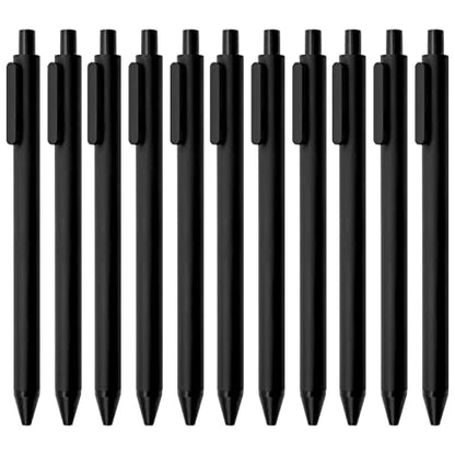 Kaco Gel Pens 0.5 mm Fine Point Black Ink 10PCS, Quick Dry Smooth Writing | Aesthetic School Office Supplies Retractable Pens Low Center of Gravity - color: 0.5mm 10 PCS Black