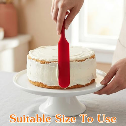 35pcs Jar Spatula,Silicone Jar Scraper with Long Handle,Jam Spreader Cake Cream Butter Spatulas, Silicone Spatula Waxing Applicator for Home Salon Body Use