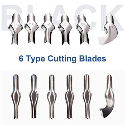 Linoleum Block Cutters - 6 Different Shaped Lino Cutters, 2 Set - style: 6 Type Blades(2 Sets)