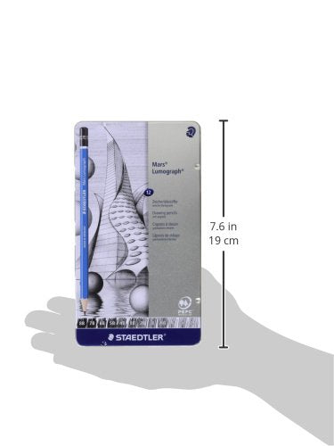 Staedtler Lumograph Graphite Drawing & Sketching Pencils, Soft Set of 12 Degrees (100G12S)