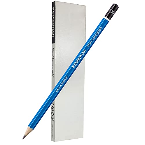STAEDTLER Mars Lumograph 3B Graphite Art Drawing Pencil, 6 Pencils - style: 3B