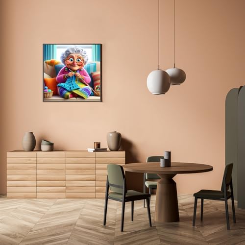 Happy Old Ladies Diamond Art Kits for Adults, 5D Diamond Painting Kits - color: CM052