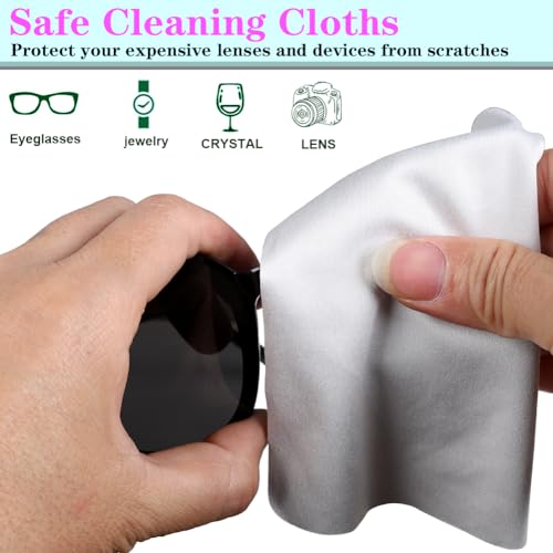 Cute Eyeglass Cases Hard Shell Storage Case Protective Box With Glasses Cloth Adjustable Glasses Strap Ear Grips Hook - color: Set-2