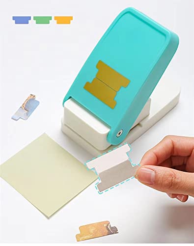 1.5 inch Tab Punch Craft Lever Punch Handmade Paper Punch for Crafting Scrapbooking Cards,DIY Cards Making Candy Color by Random - color: 1.5 inch Tab Punch