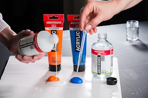 Amsterdam Standard Series Acrylic Tube 250 ml Azo orange 276 (17122760) - color: Azo Orange, size: 8.45 Fl Oz (Pack of 1)