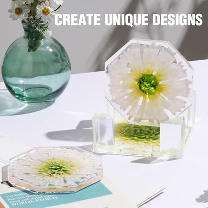 LET'S RESIN 18 Pcs Coaster Resin Molds Silicone, Coaster Molds - size: Thin Coaster