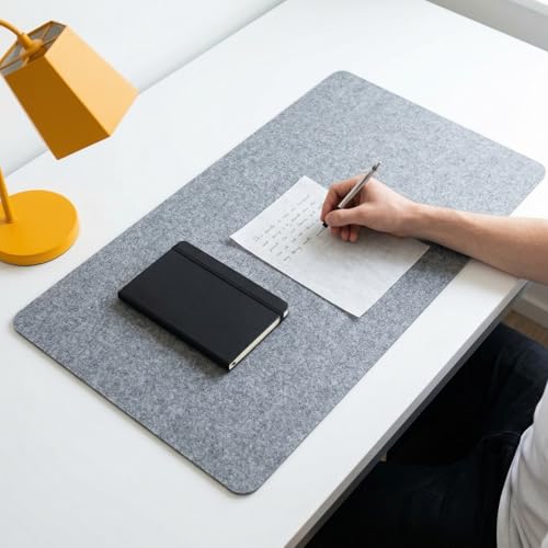 Uonlytech Chinese Calligraphy Felt Mat 23.62 X 15.74 in Student Writing Mat for Rice Paper Watercolor and Drawing Portable Desk Pad for Painting Practice