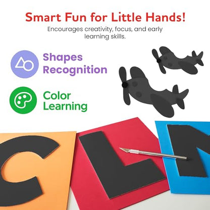 Self-Adhesive EVA Foam Sheets for Crafts – 2mm Thickness 8 Black Sheets, 6 x 9 Inch, Peel & Stick Foam Paper for DIY, Scrapbooking & Kids’ Art. - color: Black - 8 Pack