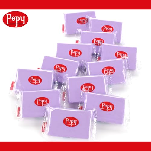 Pepy Plastilina Reusable and Non-Drying Modeling Clay; Set of 24 Bars, 1.4 Ounce Each, Perfect for Arts and Crafts Projects, Purple - color: Purple
