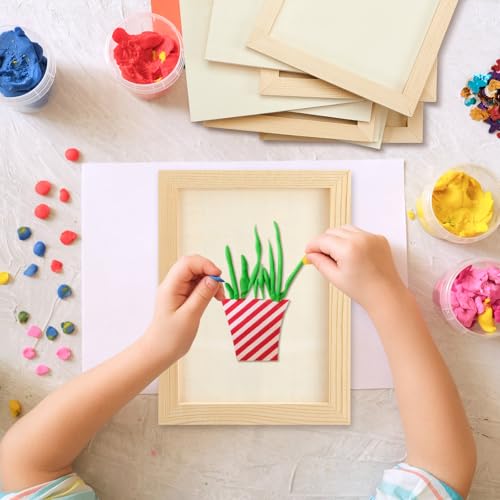 Kathfly 12 Pcs 5 x 7inch Wood Panels for Painting,Unfinished Boards - size: 5 x 7 inch