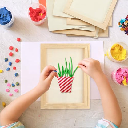 Kathfly 12 Pcs 5 x 7inch Wood Panels for Painting,Unfinished Boards - size: 5 x 7 inch