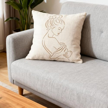 TIAMECH A4 Reusable Woman Profile View Stencil for Painting | Bun Hair Layering Template, DIY Wall Art, Wood Furniture, Scrapbook & Crafts (8.3x11.7inch) - style: Woman Profile View