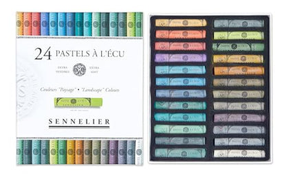 SENNELIER Extra-Soft French Pastel Landscape Artist Box Set, 24-Colors