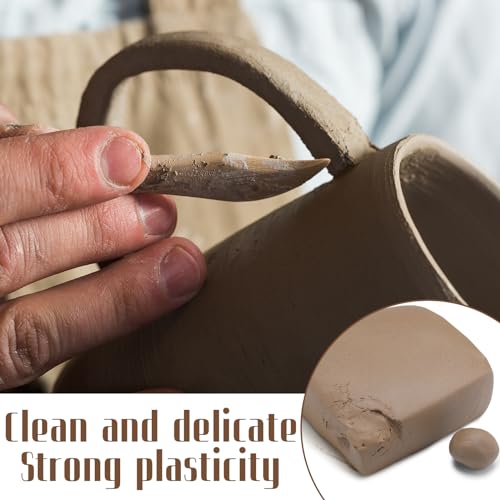 Landical 6 Pack Air Dry Clay 6 lbs Self Hardening Pottery Clay Porcelain All Purpose Natural Modeling for Adults Beginners Advanced Sculptors DIY Crafts Art, 6 Colors
