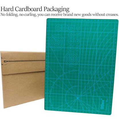 A4 Self Healing Cutting Mat, 12 x 8 in, Green | 5-Ply PVC, Anti-Slip Surface, Rotary Cutter Mat, For Paper Cutting, Sewing, Quilting, Leather Craft, Model Making - size: 11.8"L x 8.7"W