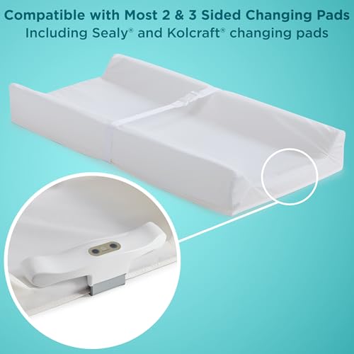 Contours GlowFlex Baby Night Light for Diaper Changes – Dimmable Soft Glow, Touch Control, Auto Shut-Off, Non-Slip Strap – Fits Sealy Baby & Select Changing Pads, Check Compatibility - style: Light ONLY